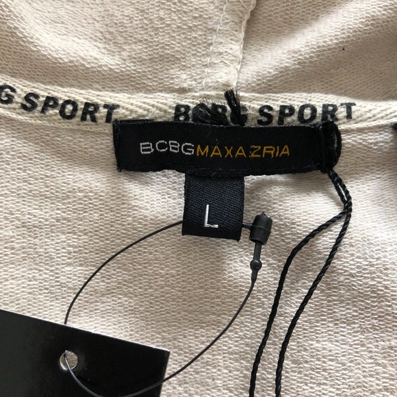 BCBG Sport Stripe Hoodie Large NWT - Picture 10 of 14